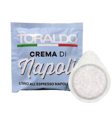 150 Cialde Carta 44mm Compostabili Caffè Toraldo Crema di Napoli Aroma Vellutato