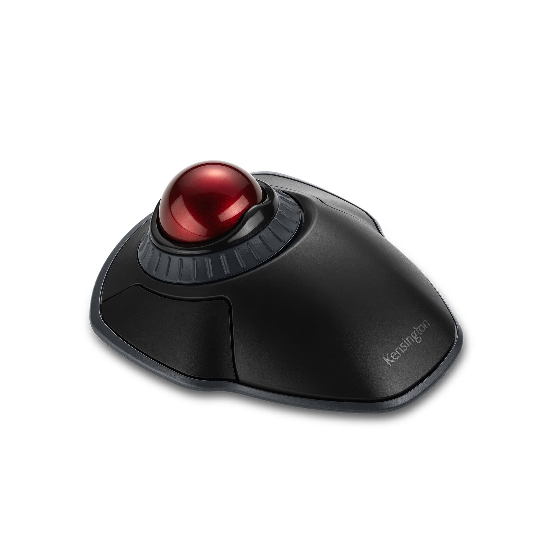 Kensington Mouse Trackball Orbit Wireless (2,4 GHz), Rotella di Scorrimento, Tracciamento Ottico e Sicurezza e Crittografia AES, Design Ambidestro, Sfera da 40 mm, Nero/Rosso (K70…