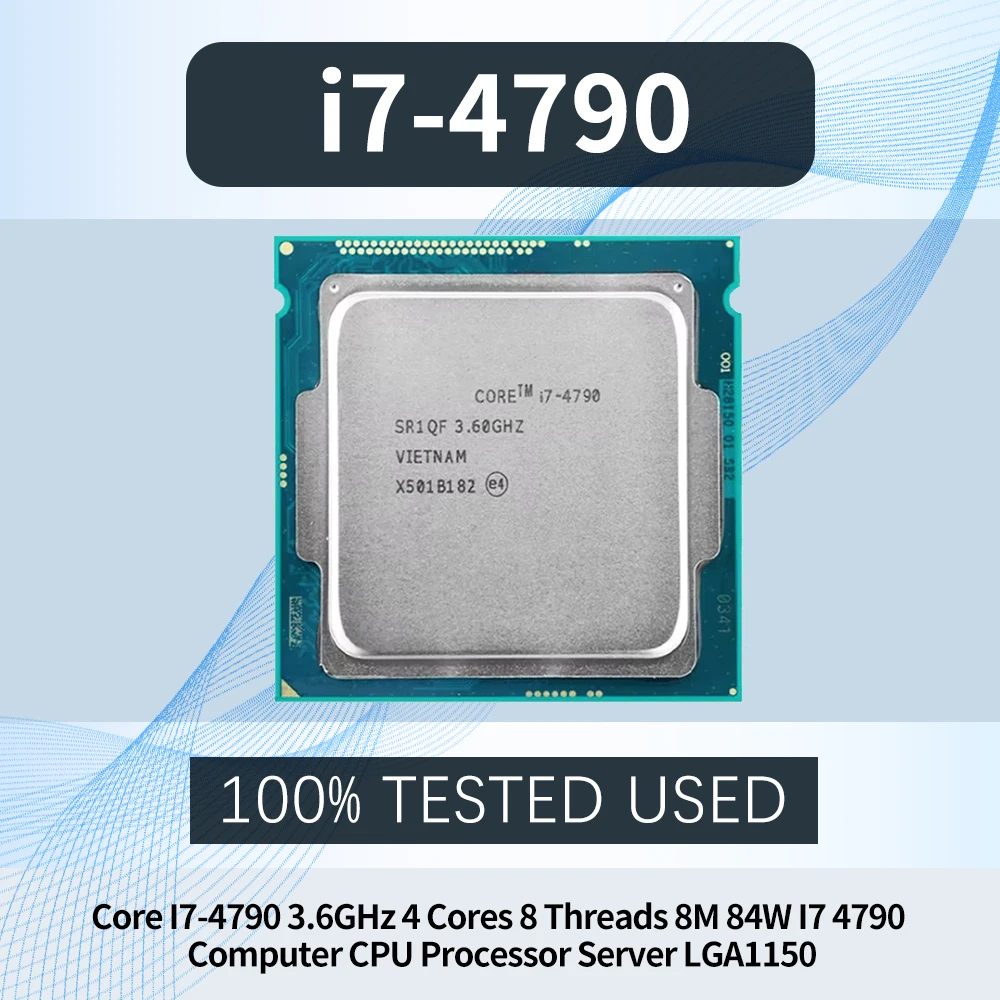 Processore CPU per Computer Core I7-4790 3.6GHz 4 Core 8 Thread 8M 84W I7 4790 Server LGA1150