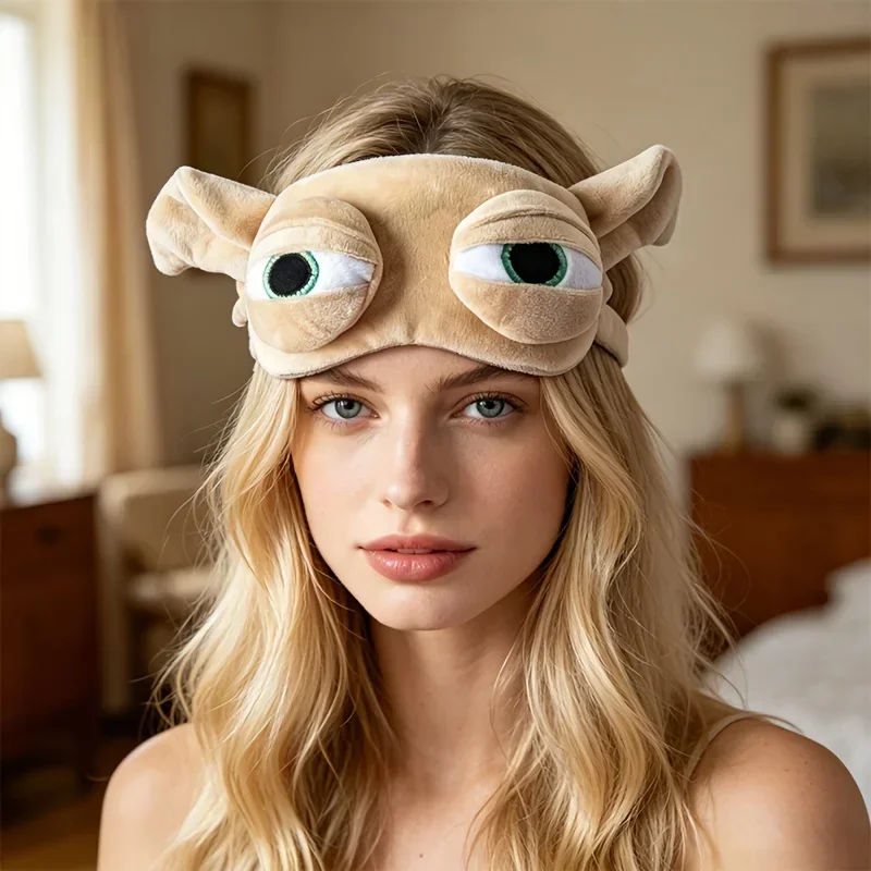Nuova Maschera per Dormire 3D Divertente a Tema Cartone Animato 2026 per Uomini e Donne con Funzione di Blocco della Luce