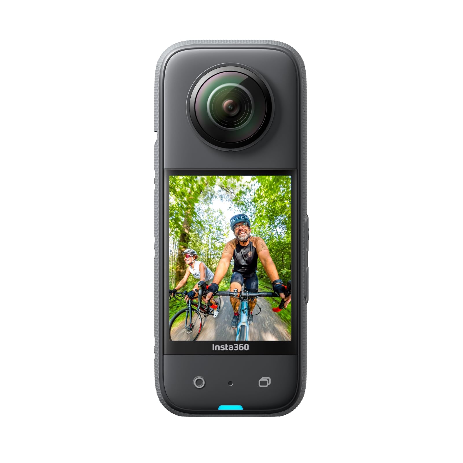 Insta360 X3 - Videocamera 360, sensore da 1/2", 360° 5.7K | Action cam impermeabile per Sport, foto a 360° a 72 MP, stabilizzazione, touchscreen da 2,29", editing con IA, live str…