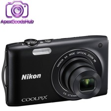 Nikon Coolpix S3300 fotocamera digitale 16 MP 6x zoom ottico flash integrato inglese