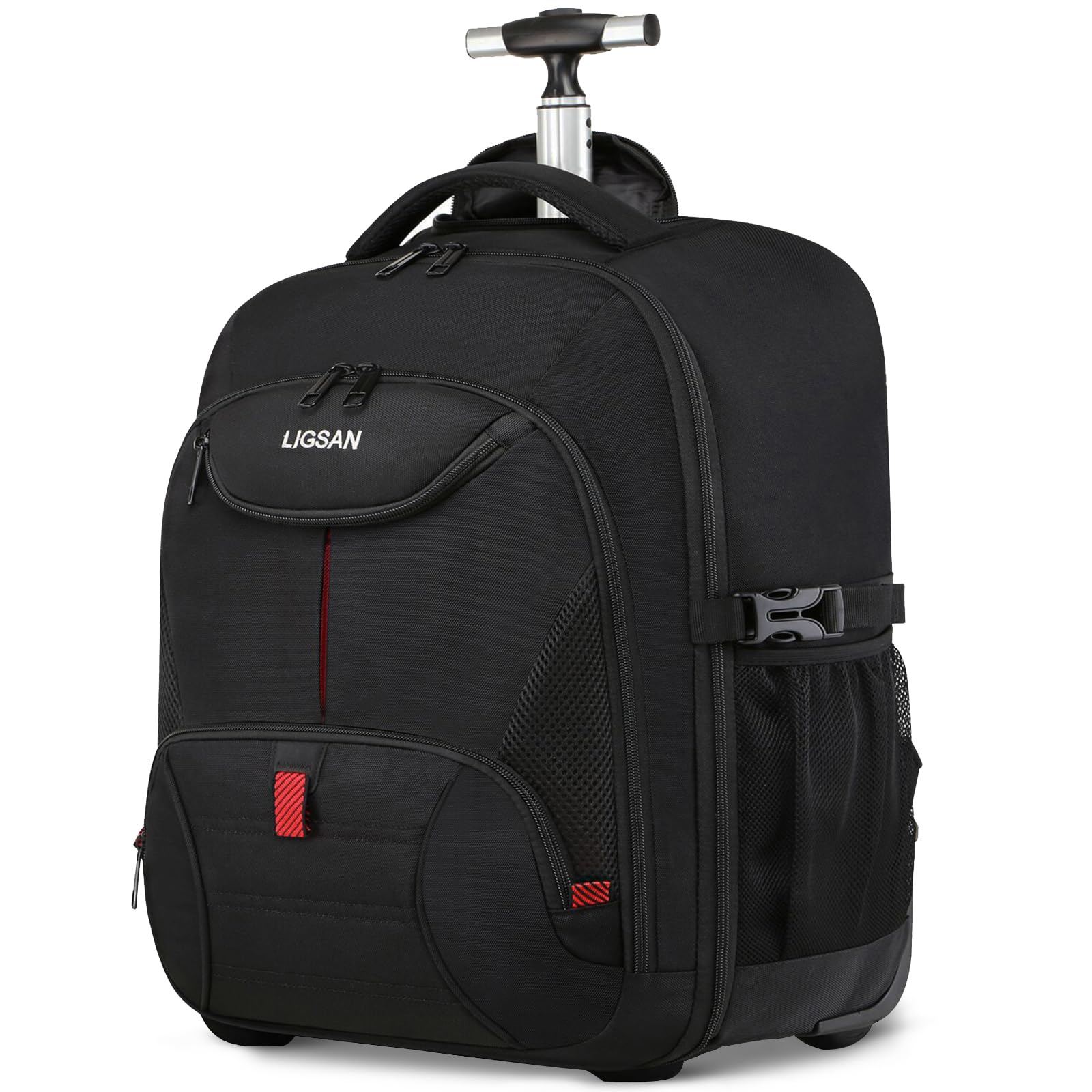 Zaino Trolley per PC Portatile Borsa per Laptop Zaino con Ruote Porta PC Portatili 17 pollici Impermeabili Valigia per Computer Zaino Bagaglio a Mano Zaino Viaggio con Ruote per U…