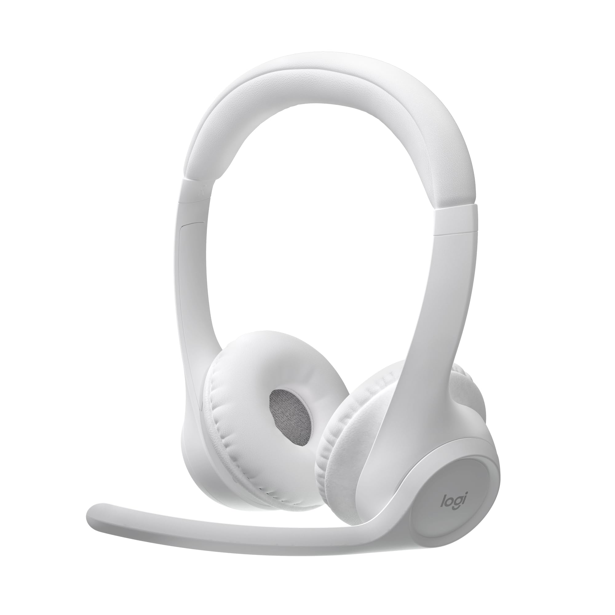 Logitech Zone 300, Cuffia con microfono wireless Bluetooth | Cancellazione rumore, compatibile Windows, Mac, Chrome, Linux, iOS, iPadOS, Android - Bianco