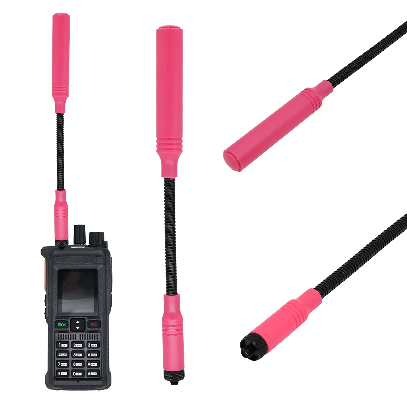 Antenna SMA-F Dual Band VHF/UHF per Radio Amatoriali, Antenna per Walkie Talkie per Radio Portatili AT-23G/AT-33G/AT-40G