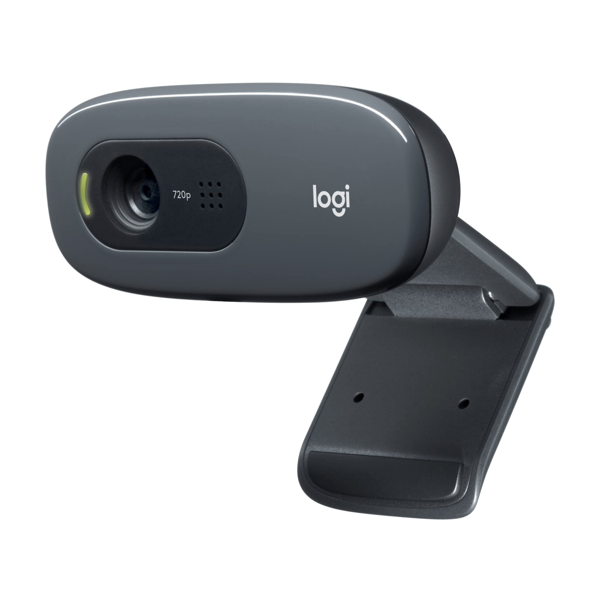 Logitech C270 Webcam HD | HD 720p/30fps, Videochiamate Widescreen, Correzione Luminosità, Mic Riduzione Rumore, PC/Mac/Tablet/Chromebook - Grigio