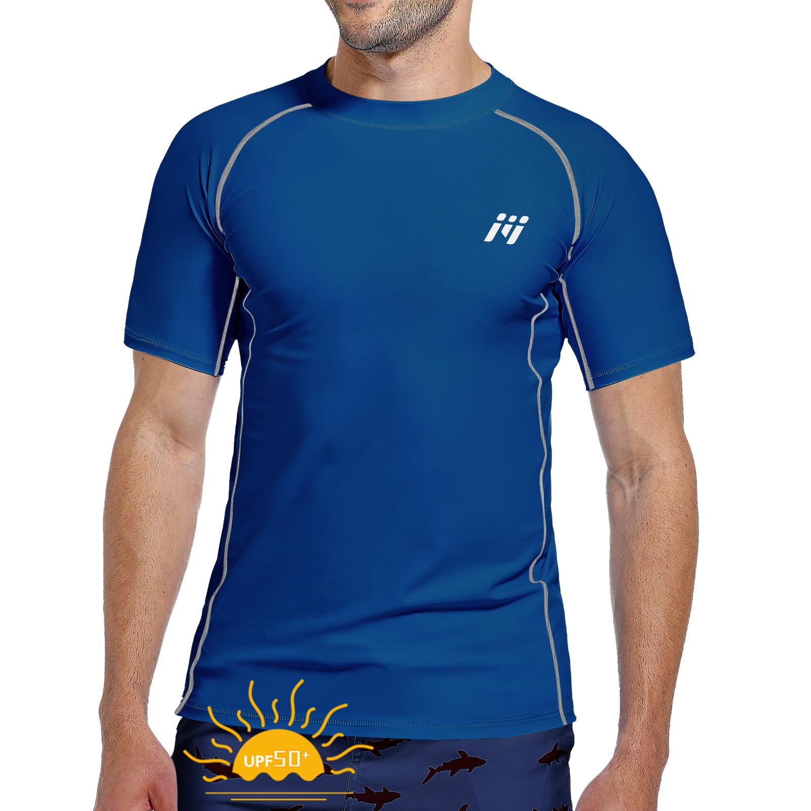 MEETWEE Maglietta da Uomo Rash Guard Rash Vest da Uomo a Maniche Lunghe,Protezione UV UPF 50+,ad Asciugatura Rapida,per Nuoto,Surf,Sport Acquatici