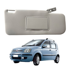 Aletta Parasole Destra GRIGIA per FIAT Panda 169 dal 2003 con Specchio e Tasca