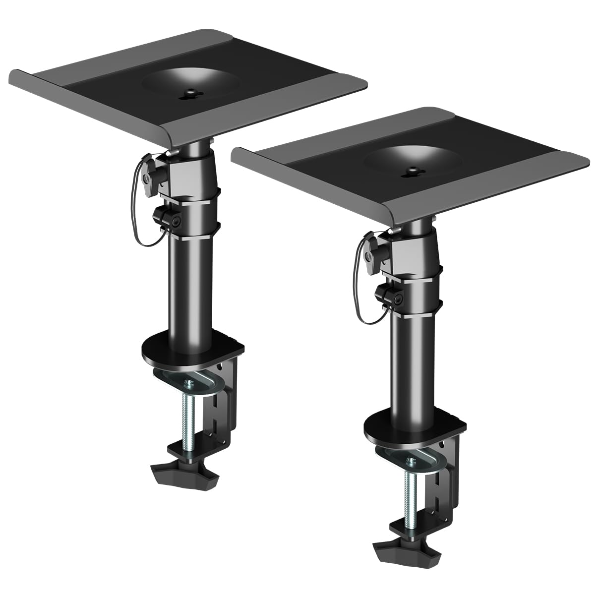 suptek Supporto da parete per altoparlanti,Supporto da parete universale per soundbar per computer e altoparlanti da scaffale, girevole, inclinabile, confezione da 2,Max 15kg,Nero…