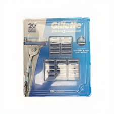 Gillette Mach 3 Cartucce di Ricarica Avanzate 20 Cartucce, Gillette Mach 3