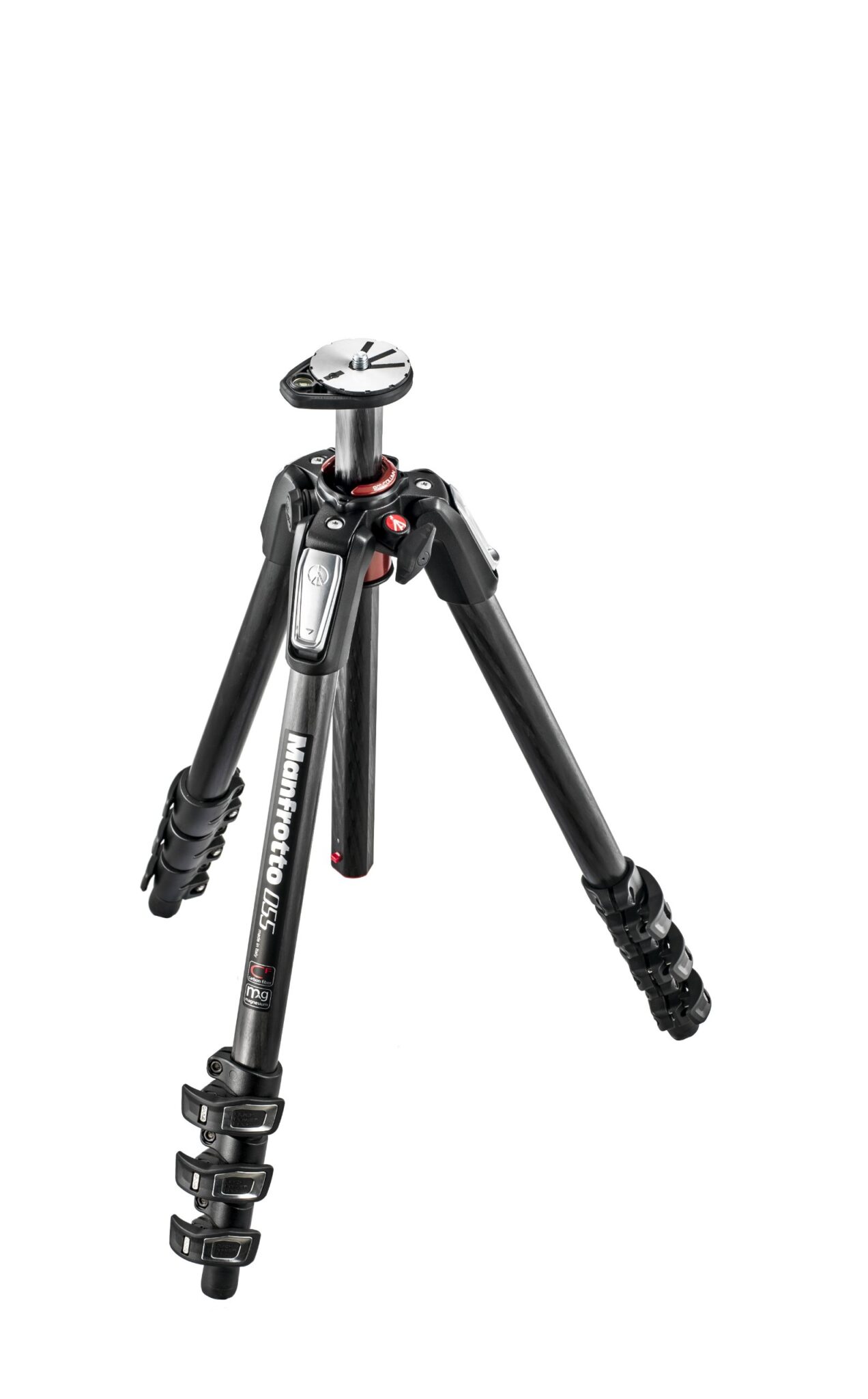 Manfrotto Treppiede 055XPRO a 4 Sezioni in Fibra di Carbonio, Treppiede Fotocamera, Accessori Fotografia, Treppiede da Viaggio per Creazione Contenuti, Fotografia Professionale