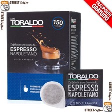 300 Cialde Caffè Toraldo Filtrocarta ESE 44 mm Miscela Arabica *