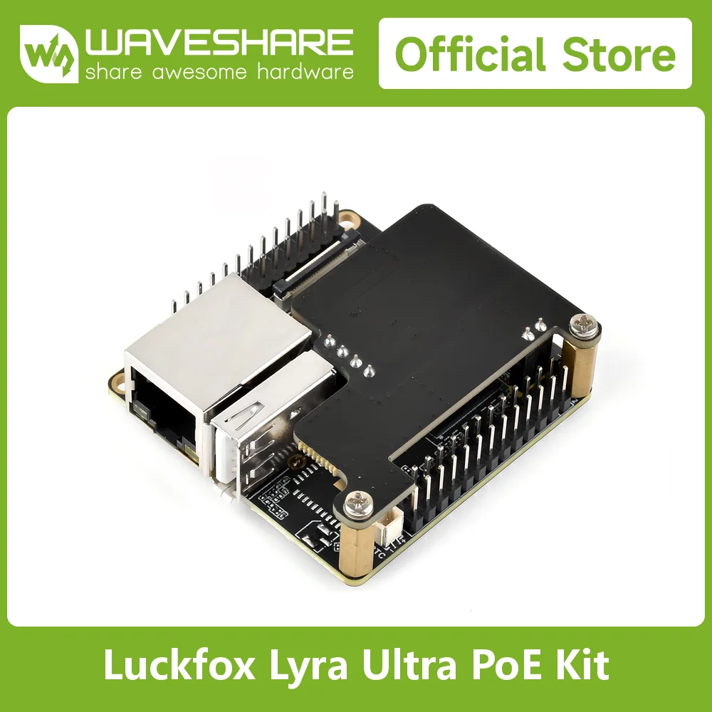 Scheda di sviluppo micro Linux Waveshare Luckfox Lyra Ultra RK3506B, DDR3L da 512 MB, porta Ethernet 10/100 M