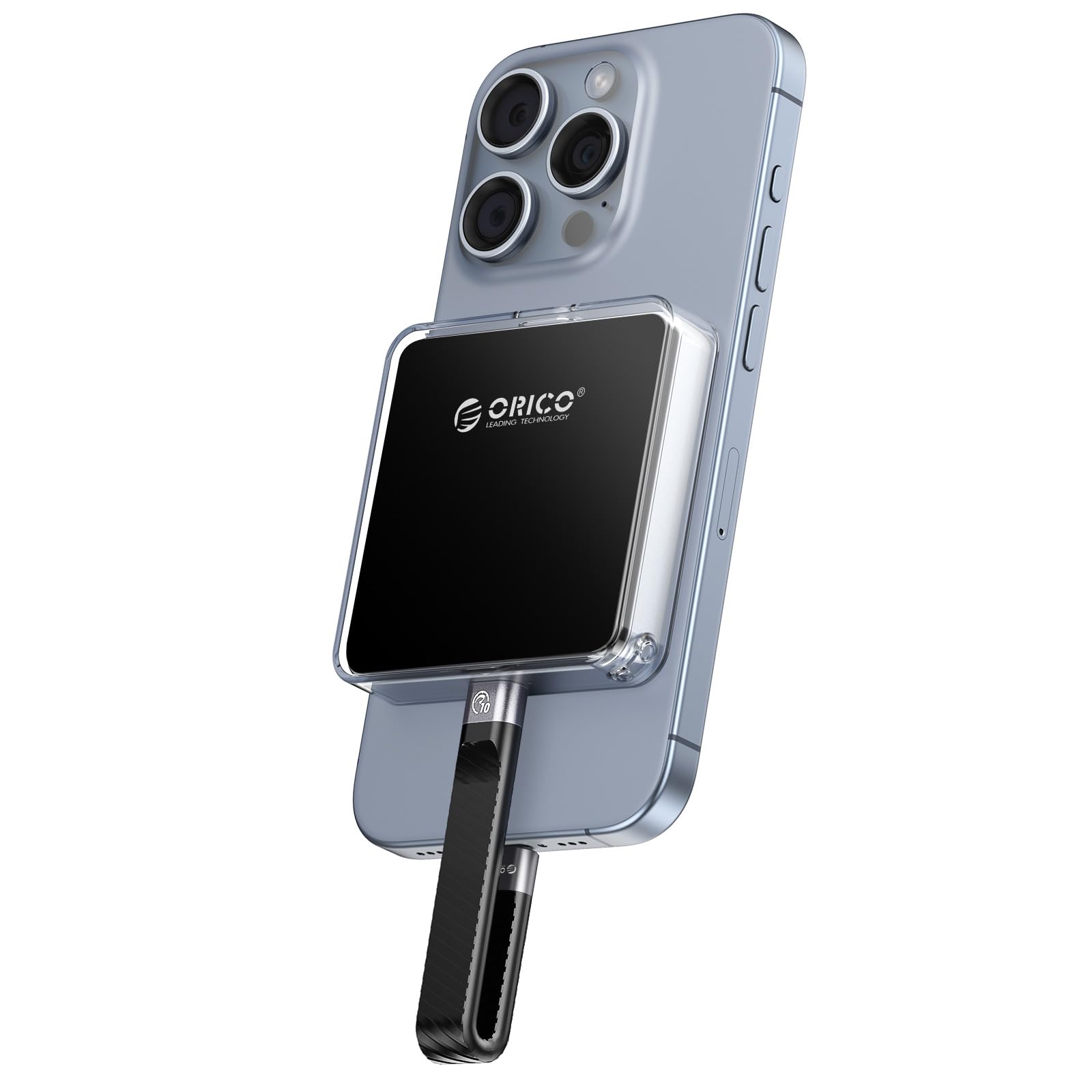 ORICO Magnetica Case SSD M.2 NVMe 2230 Compatibile con Magsafe per iPhone 15/16 Pro Max ProRes, 10Gbps Adattatore SSD M2 NVMe USB 3.2 Gen2 con Coperchio Protettivo e Cordino, Fino…
