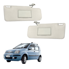 Coppia Alette Parasole DX+SX per FIAT Panda 169 dal 2003 con Specchio e Tasca