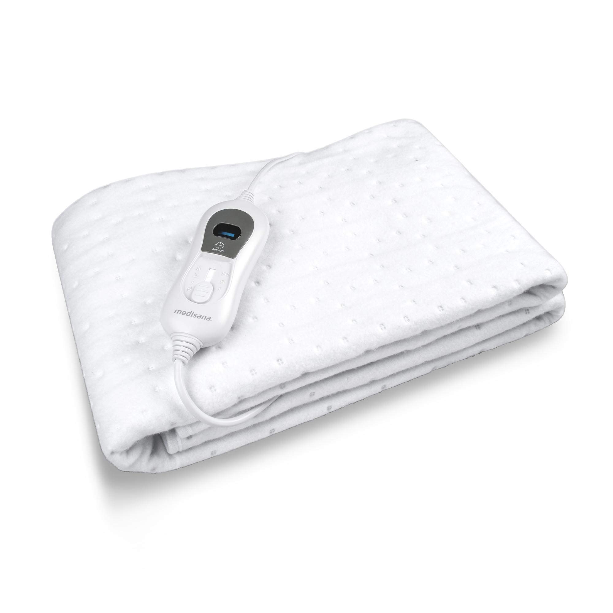 medisana HU 665 coperta riscaldante elettrica, coprimaterasso termica | spegnimento automatico, protezione da surriscaldamento, 3 livelli di calore, 150 x 80 cm, lavabile, scaldam…