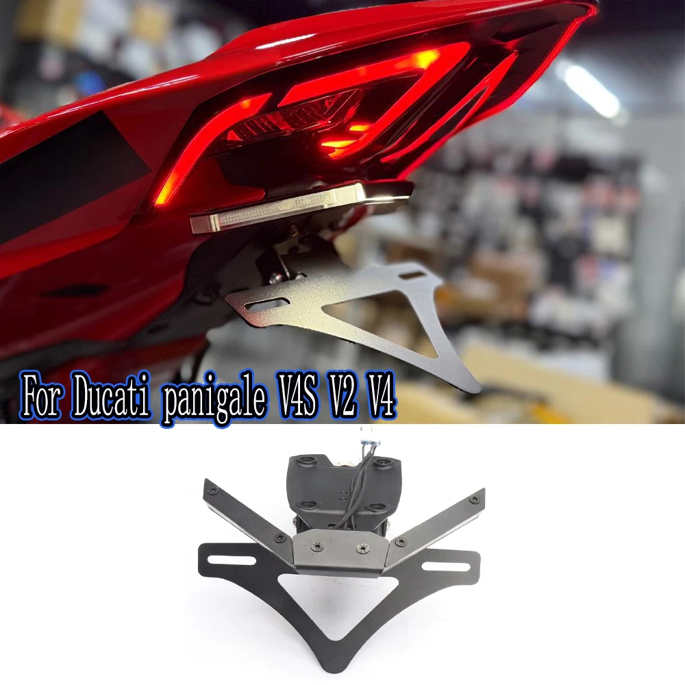Per Ducati Panigale V4S V2 V4 Nuovo Supporto Targa Moto Posteriore Corto Kit Nuovo Streetfighter V4 2025