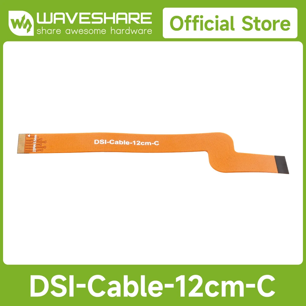 Cavo flessibile FPC Waveshare DSI da 12 cm, tipo A/tipo B/tipo C, da 22 pin a 15 pin, doppia spina 22 pin opzionale