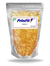 Omega 3 Perle 1000 mg - 500 Softgel EPA DHA Capsule Olio di Pesce - PrinFit
