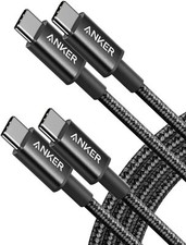 2x Anker 60W PD Cavo Caricatore USB C a USB C Ricarica Rapida per MAC/Galaxy/Switch