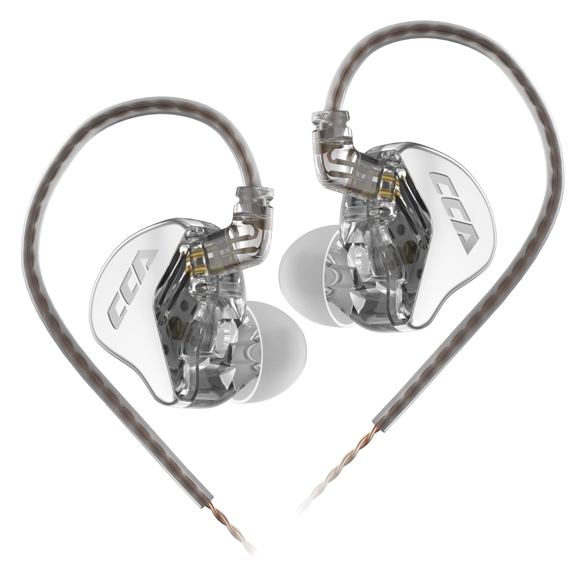 keephifi CCA CRA Auricolari In Ear Monitor,Driver Dinamico Audiofili Cuffie IEM Gaming con Diaframma Ultra Sottile da 3,8 μ,Bassi Profondi 3.5mm cuffiette Inear con Filo per Canta…
