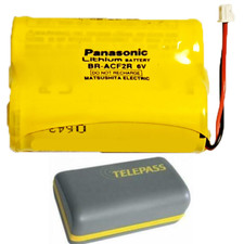 Batteria Pila di ricambio per NUOVO TELEPASS Panasonic BR-ACF2R 6V 2200mAh