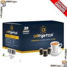 200 Cialde Capsule Caffè karoma Solespresso compatibili Nespresso Blu Classica