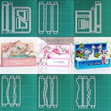 Scatola stampi da taglio metallo scrapbooking carta artigianato goffratura stencil modello di taglio