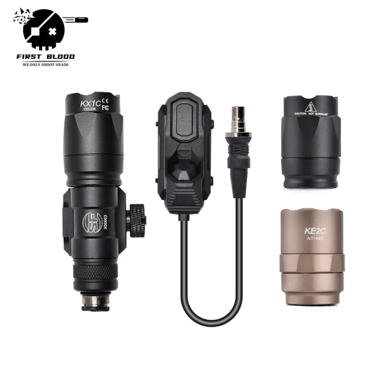 Supporto Tattico per Torcia Surefire con Interruttore AXON, Compatibile con Guida Picatinny 20mm e MLOK Keymod per M300/M600