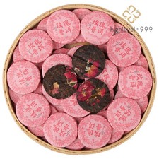 Torta da tè 500 g Yunnan Pu Erh doppio petalo tè rosa tè maturo piccola torta da tè