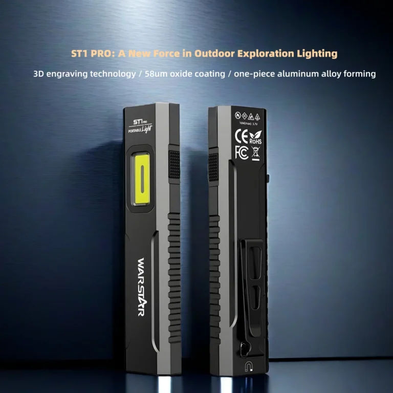 ST1 Officina Professionale Alluminio SFT25 LED 1500lm Telecomando magnetico Tipo C Ricaricabile Tascabile Luce da lavoro laterale COB UV 2-10 ore