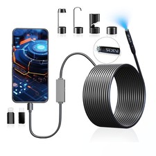 8LED USB Snake endoscopio boroscopio HD ispezione fotocamera cannocchiale per iPhone Android