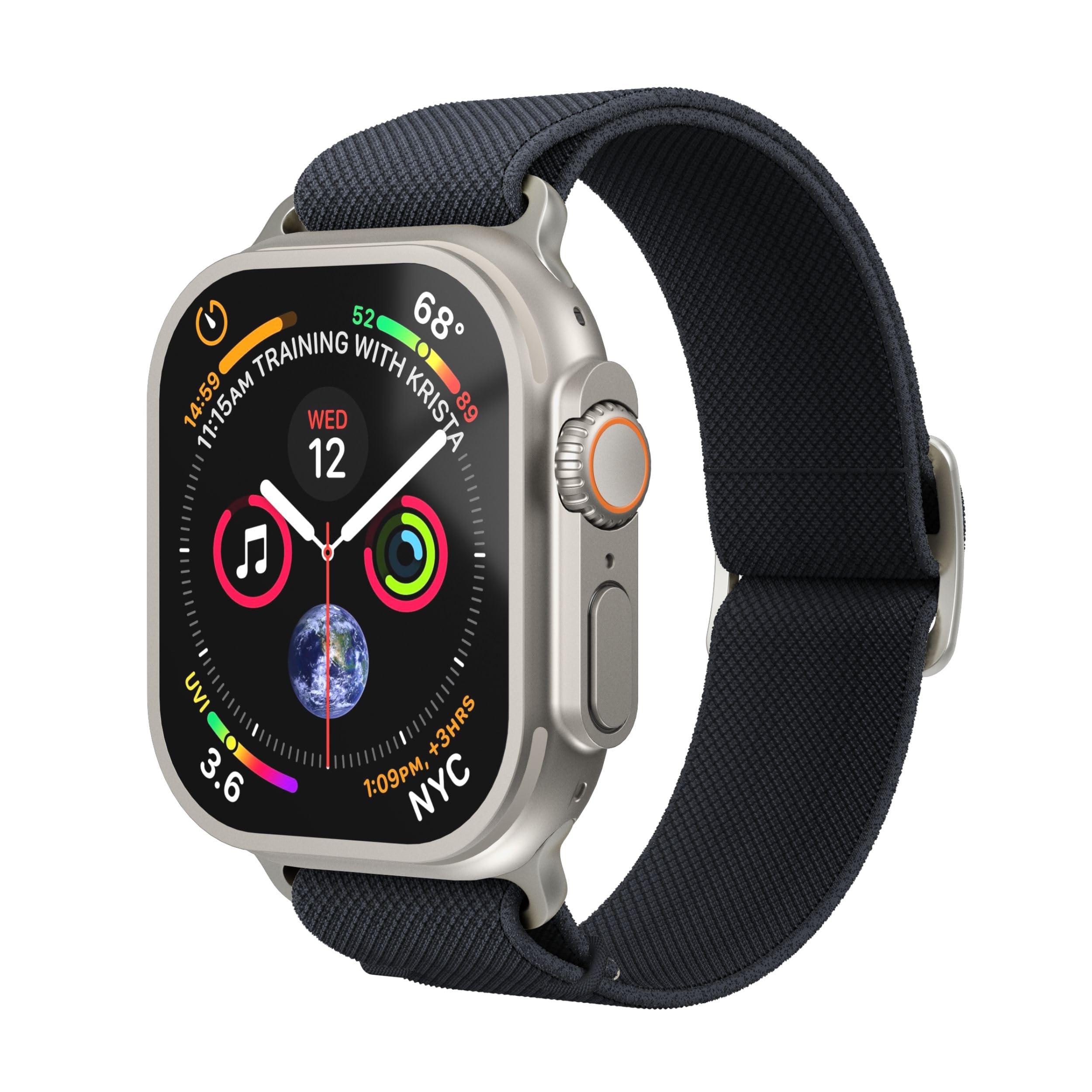 VONMÄHLEN Classic Nylon Loop – Cinturino in nylon robusto e regolabile, resistente al sudore e all'acqua, compatibile con Apple Watch