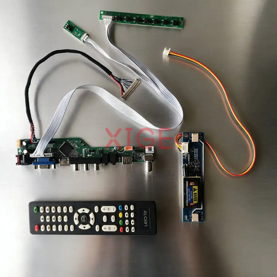 Per MT200LW01 LM200WD1 M200O1 LTM200KT03 Display Drive Scheda Controller Kit USB + AV + VGA + HDMI 2-CCFL 1600*900 1600x900 30 Pin LVDS