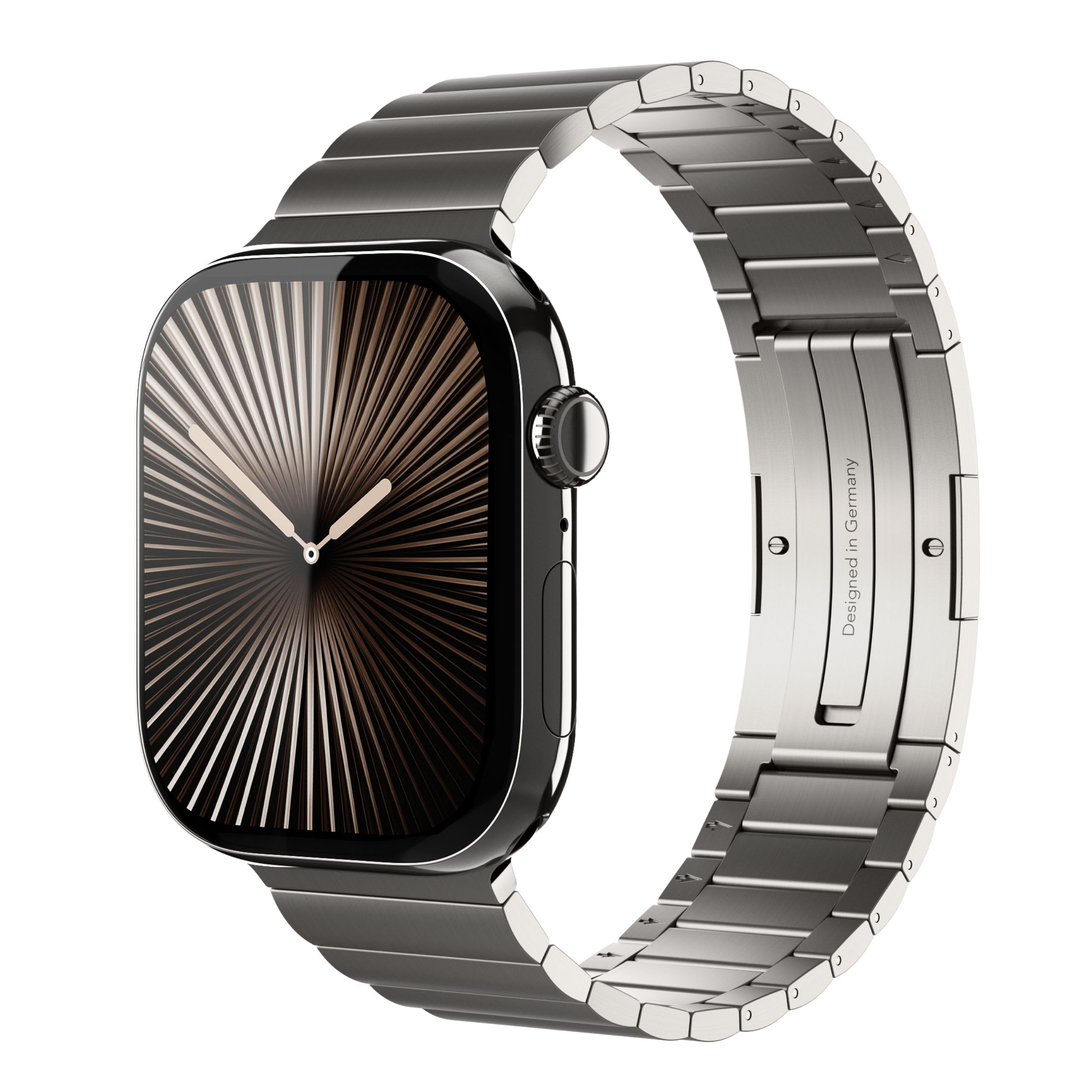 VONMÄHLEN Link Bracelet Pro – Cinturino in acciaio inox di alta qualità compatibile con Apple Watch, acciaio inossidabile 316L, percentuale di riciclaggio ecologica, con strumento…