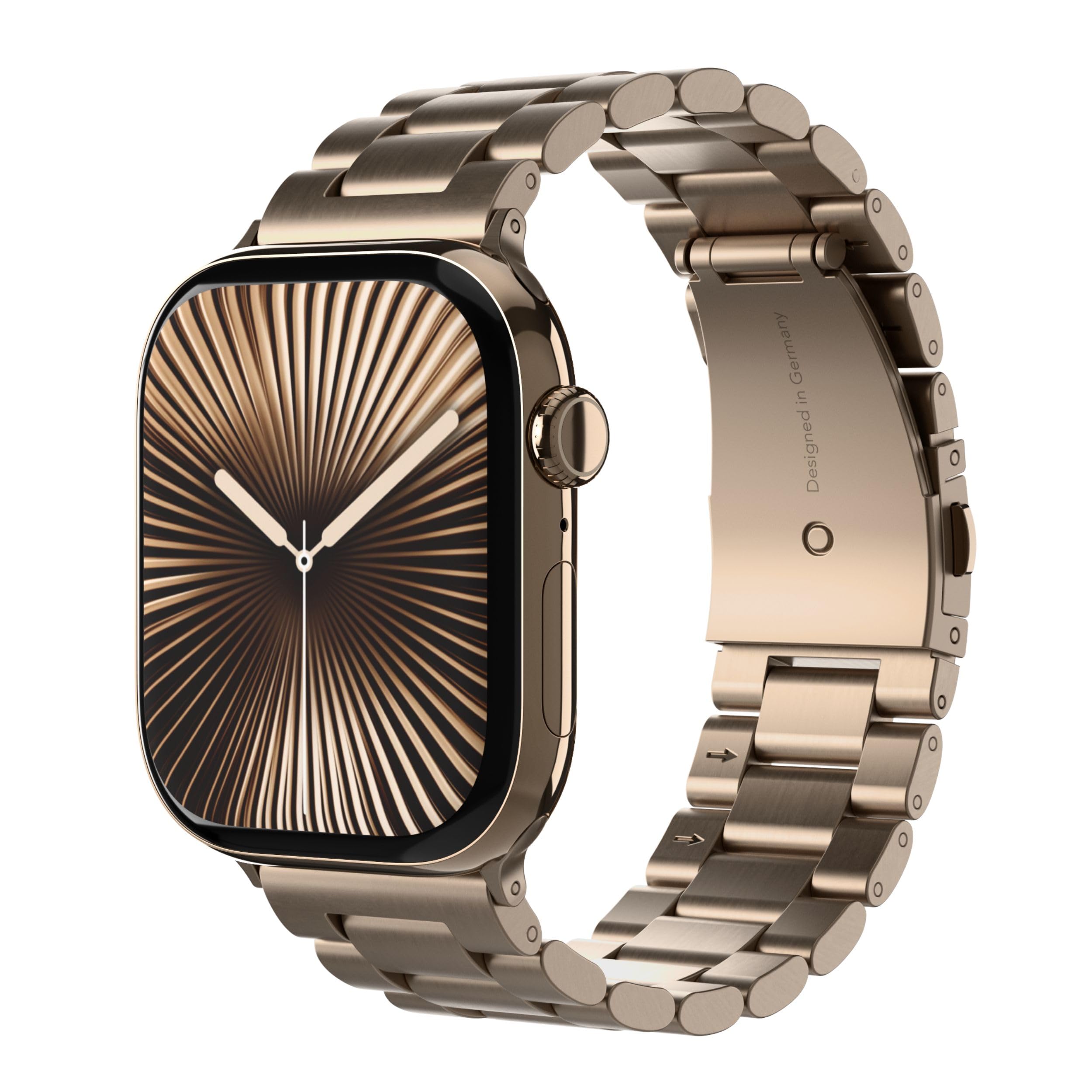 VONMÄHLEN Link Bracelet 2: cinturino in acciaio inox per Apple Watch, design elegante, attrezzi inclusi