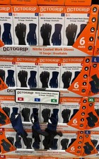 Octogrip 6 Paia Guanti da Lavoro Uomo Rivestiti in Nitrile Calibro 18 Traspiranti M L XL