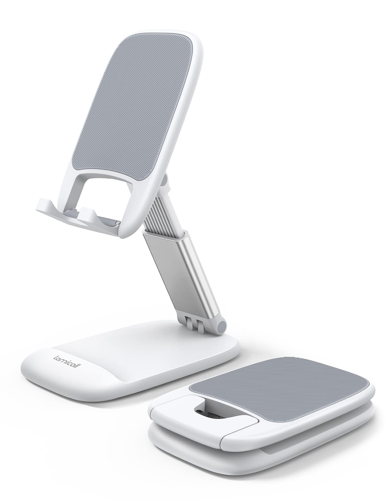 Lamicall Supporto Telefono Regolabile, Dock Telefono - [Design Pieghevole] | [Massima Stabilità & Altezza/Angolo Regolabili] Supporto Dock per iPhone 17/16/15/14 Pro Max, Scrivani…