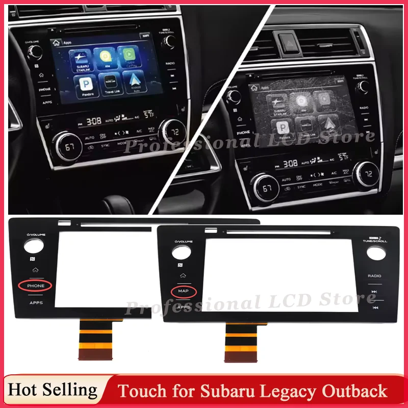 Digitalizzatore Touch Screen da 8 Pollici per Subaru Legacy Outback 2018-2019 86431 AL66A 86431-AL66A 86431AL66A 86471AL65A 86471AL66A TOUCH