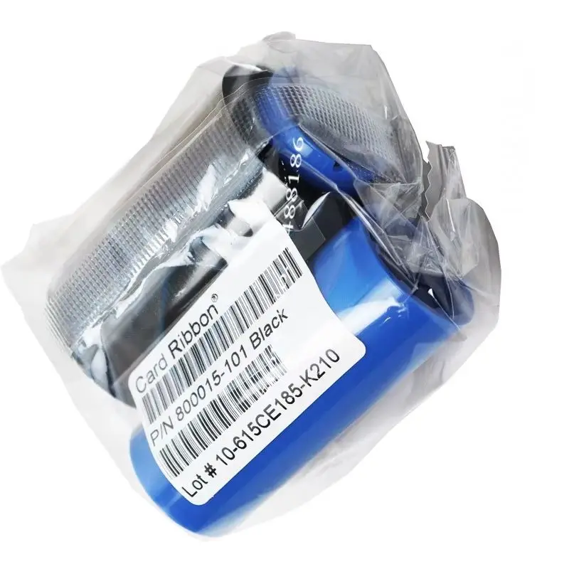 800015-101 Nastro Nero P300 P310 P320i P330i per Stampanti di Carte Zebra P400C P420 P430i P500C P520C P520 P600C 1000 Stampe