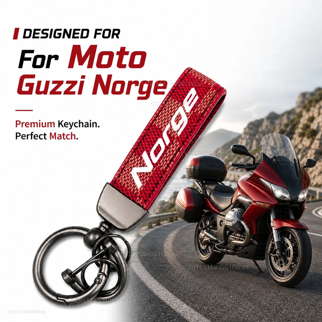 Per Moto Guzzi Norge 2006-2016 Touring Portachiavi moto con logo personalizzato, regalo per motociclisti uomini e donne