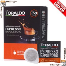 300 Cialde Caffè Toraldo Filtrocarta ESE 44 mm Miscela Cremosa Cremoso gratis