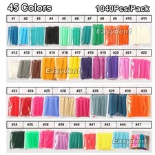 Fascette Elastiche per Legatura Dentale 45 Colori Fasce di Potenza in Gomma per Apparecchi Ortodontici
