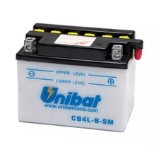 BATTERIA MOTO UNIBAT 4AH 12V CB4LBSM = CB4L-B-SM BATTERIA MOTO E SCOOTER