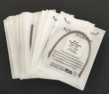 20 Confezioni Filo Super Elastico Ortodonzia Dentale Niti Fili Arco Tondo Forma Ovoidale