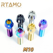 RTAMO Gr5 Bulloni Titanio M10x1,25P/1,5P Vite Testa Conica conica 20-75mm Fissaggio