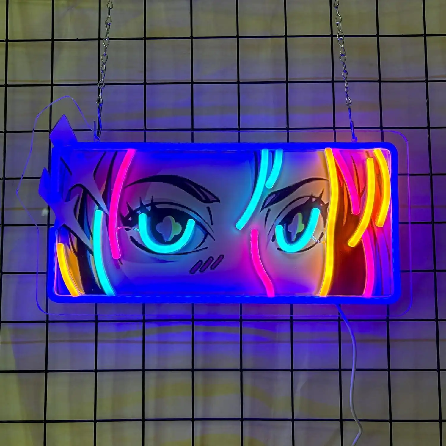 Insegna al Neon 'Passionate Eyes' con Luci LED Dimmerabili USB per Man Cave, Bar, Garage, Sala Giochi, Decorazione Murale Gotica, Regali di Compleanno e Festività