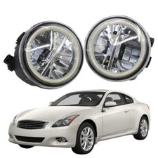 Fendinebbia LED + Anelli Angelo Luci diurne DRL per Infiniti G25 G37