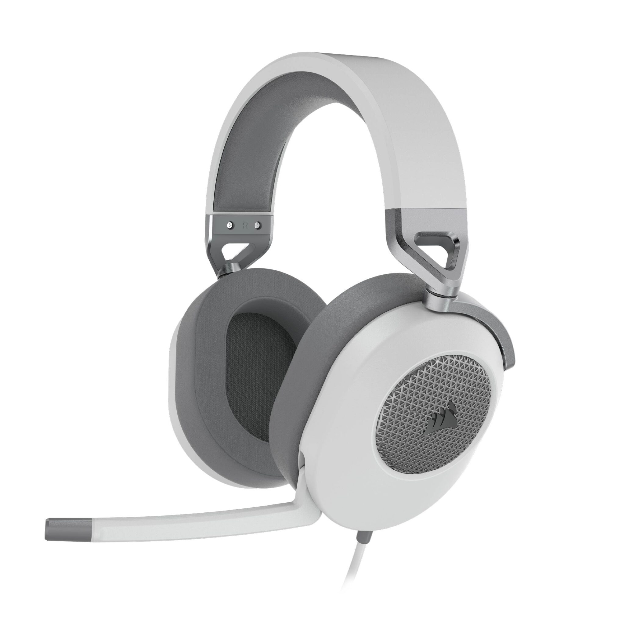 Corsair HS65 SURROUND Cuffie Gaming Cablate 7.1 Multipiattaforma – Bianco | Dolby 7.1 Suono Surround, SonarWorks SoundID, Compatibili con iCUE, PC, Mac, PS5, PS4, Xbox, Nintendo S…