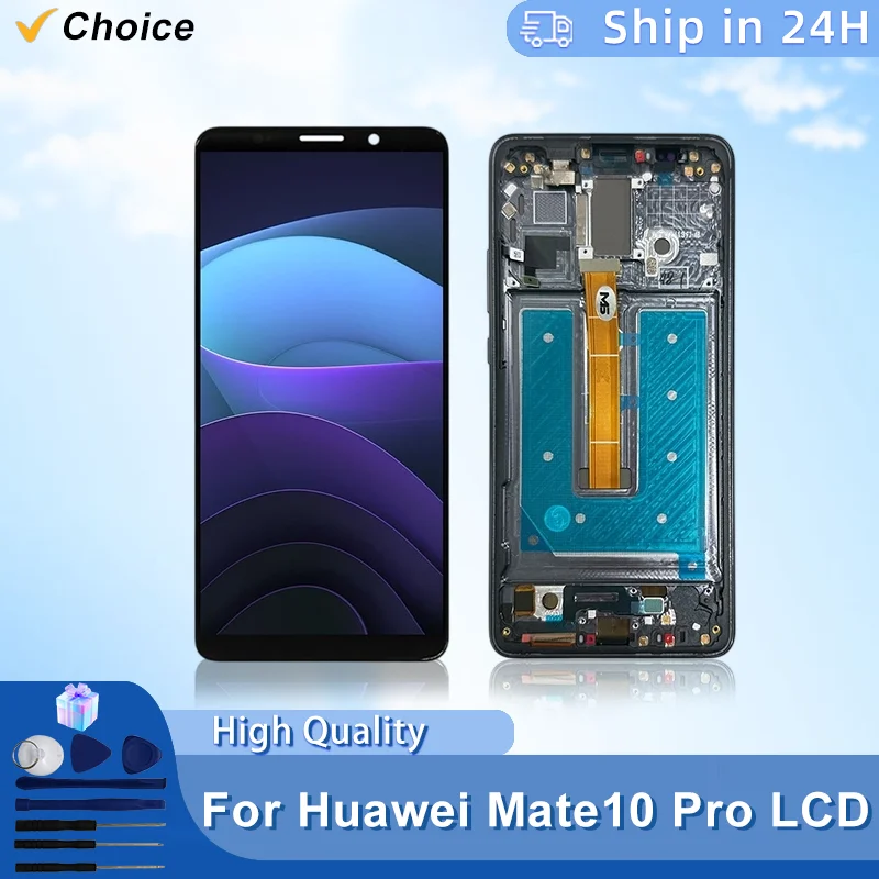 Display LCD IPS da 6.0 pollici per Huawei Mate 10 Pro, gruppo digitalizzatore touchscreen per HUAWEI BLA-L29 BLA-L09 BLA-AL00, parte di ricambio